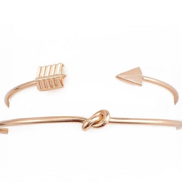 3/$30 Gold Arrow & Knotted Bracelet Set - Picture 2 of 5